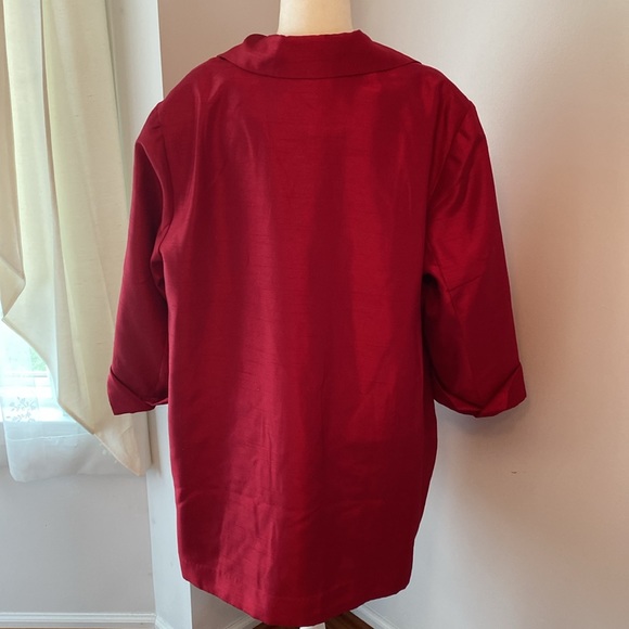 Chicos red open front jacket NWT - Picture 6 of 10